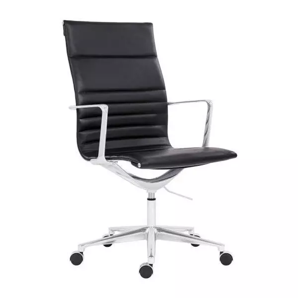 Kancelárske kreslo Sophia Executive, kožené čierne P03