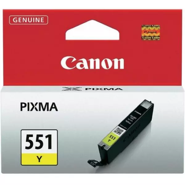 Atramentová náplň Canon CLI-551 Y pre MG 5450/6350, iP7250 yellow (330 str.)