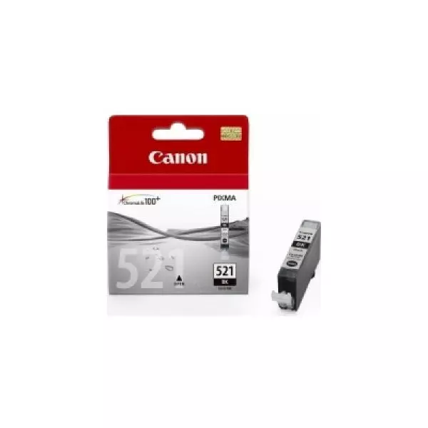 Atramentová náplň Canon CLI-521 pre MP 540/620/630/980/iP 3600/4600 black (460 str.)