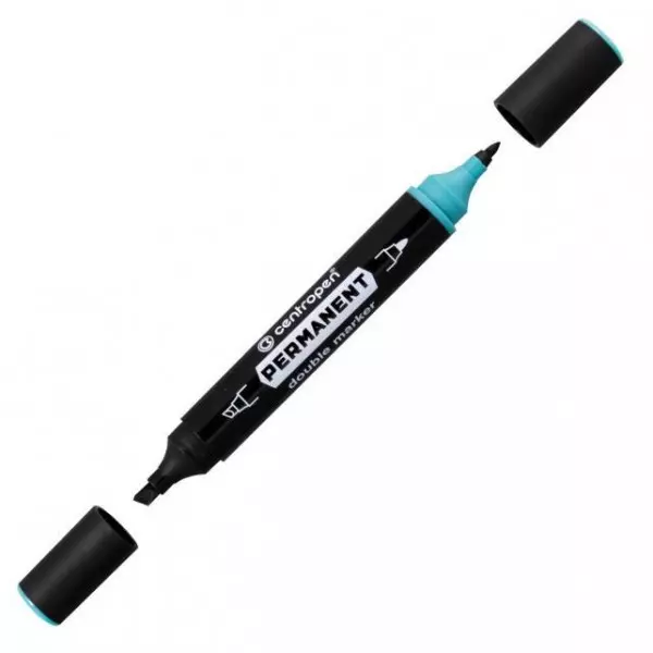 Permanentný popisovač Centropen 1666 double zelený