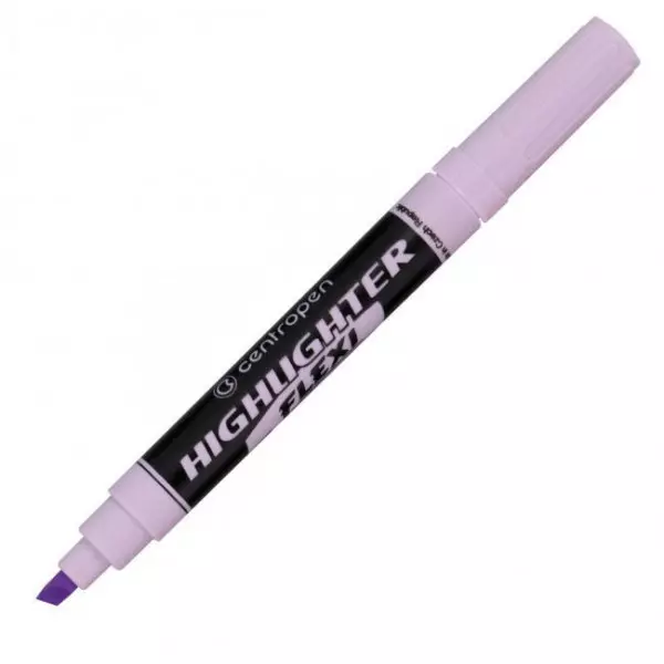 Zvýrazňovač Centropen 8542 Flexi Soft fialový