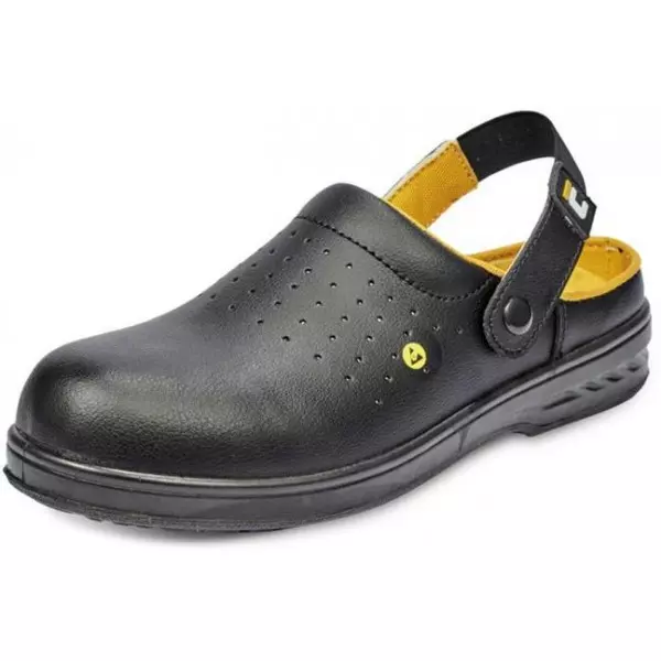 Sandále bezpečnostné RAVEN BLK MF ESD SB SRC, čierne, veľ. 37