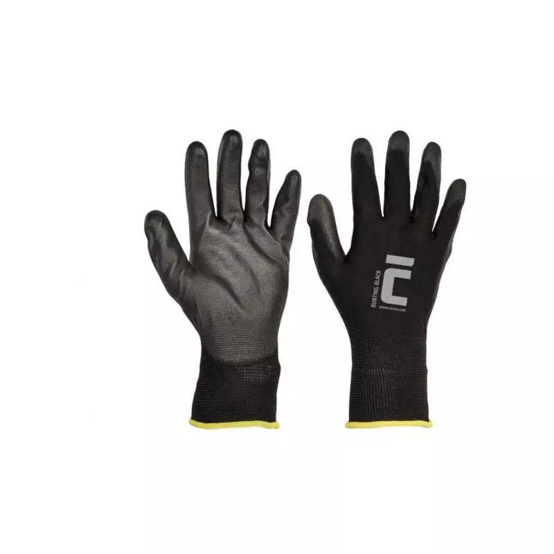 Rukavice nylónové BUNTING BLACK, veľ. 8/M Rukavice nylónové BUNTING BLACK, veľ. 8/M