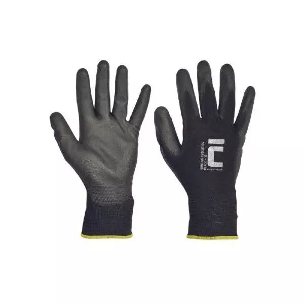 Rukavice pletené, bezšvové, polyester. Bunting Black Evolution, veľ. 9/L