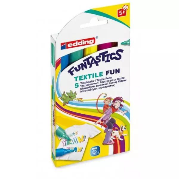 Popisovač na textil edding 17 FUNTASTICS textile fun 5f