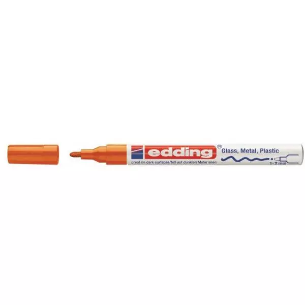 Lakový popisovač edding 751 oranžový