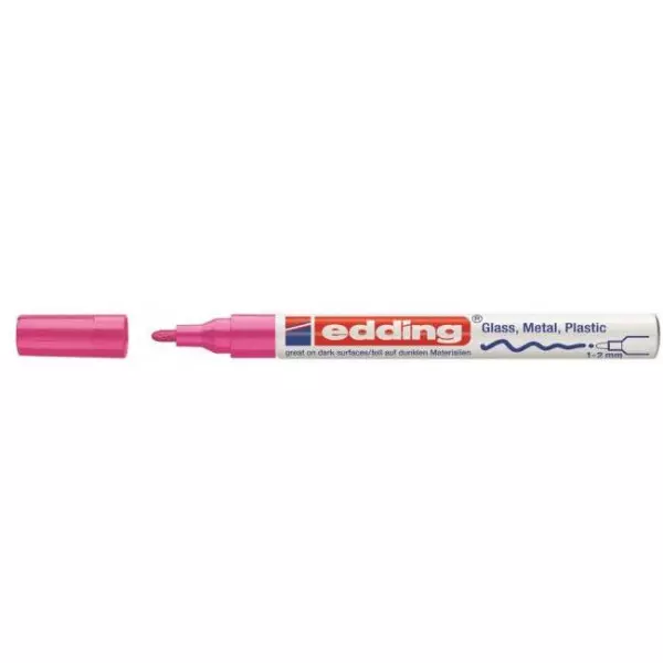 Lakový popisovač edding 751 ružový