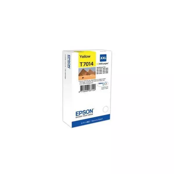 Atramentová náplň Epson T7014 yellow XXL C13T701440 pre WP4000/WP4500 (3.400 str.)