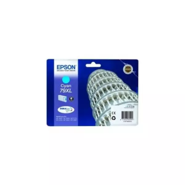Atramentová náplň Epson C13T790240 cyan XL 79XL pre WF-5620/5690/5190/5000 (2.000 str.)