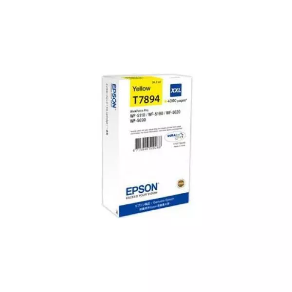 Atramentová náplň Epson C13T789440 yellow XXL pre WF-5620/5690/5190/5000 (4.000 str.)