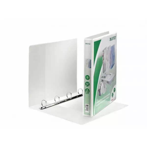 Zakladač prezentačný Leitz 4,4cm 4D-krúžkový A4 MAXI biely