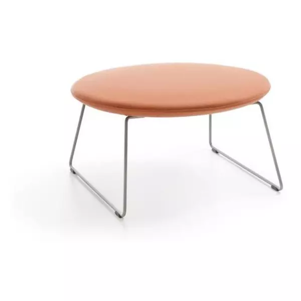 Taburet Chic Lounge, nohy Metallic, látka Synergy LDS 73