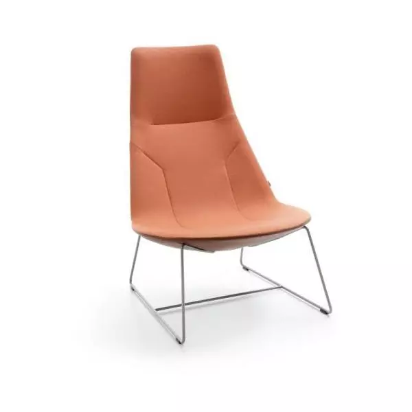 Kreslo Chic Lounge, nohy Metallic, látka Synergy LDS 73