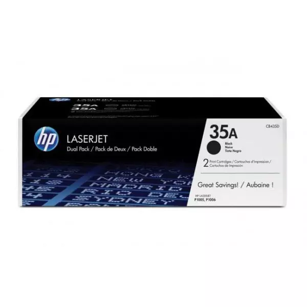 Toner HP CB435AD HP 35A dual pack pre LaserJet P1005/P1006 (2x1.500 str.)