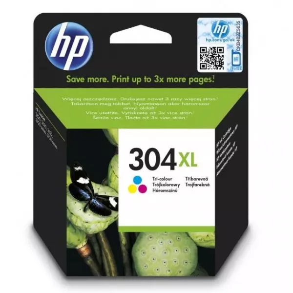 Atramentová náplň HP N9K07AE HP 304XL pre DeskJet 2620/2630/3750/3760/3762 color XL (300 str.)
