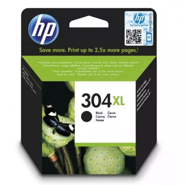 Atramentová náplň HP N9K08AE HP 304XL pre DeskJet 2620/2630/3750/3760/3762 black XL (300 str.)