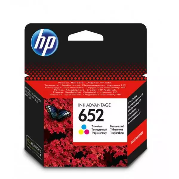 Atramentová náplň HP F6V24AE HP 652 pre DeskJet Ink Advantage 1115/2135/3635/377 color (200 str.)