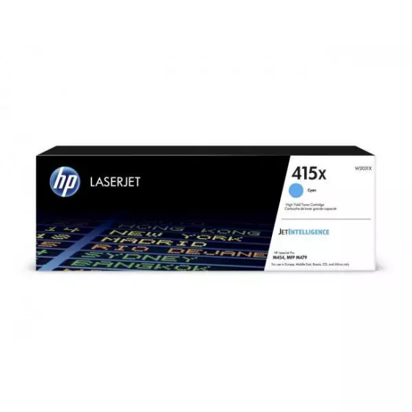Toner HP W2031X HP 415X pre LaserJet Pro M454/MFP M479/ CLJ Enterprise M455/M480 cyan XL (6.000 str.)