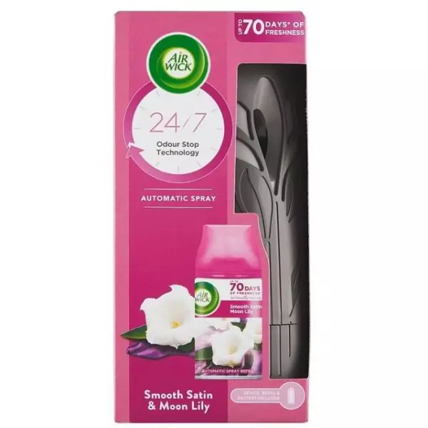 Air Wick Automat osviežovač + náplň 250 ml Mesačná Lalia Satén