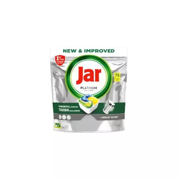 JAR tablety do umývačky riadu Platinum All in One Lemon 75 ks