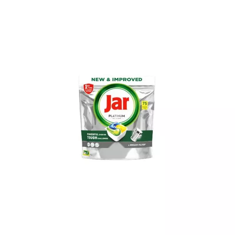 JAR tablety do umývačky riadu Platinum All in One Lemon 75 ks JAR tablety do umývačky riadu Platinum All in One Lemon 75 ks