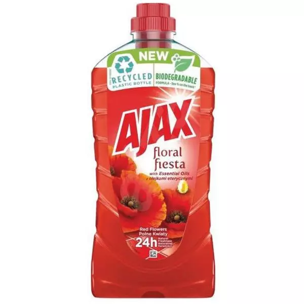 Ajax na podlahy Floral Fiesta 1 l Divé kvety (červený)