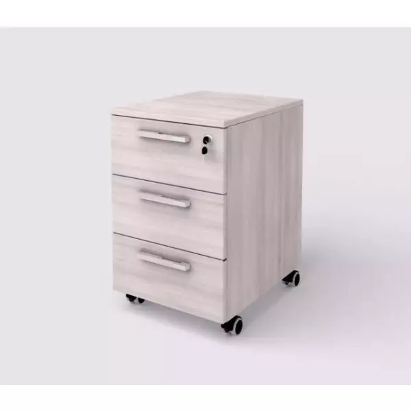 Kontajner mobilný 3 zásuvky Lenza Wels, 40,8x63,3x50,4cm, agát svetlý