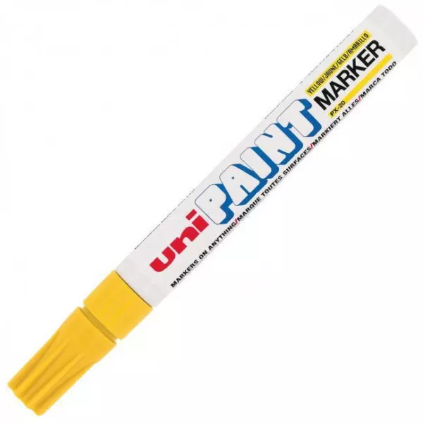 Lakový popisovač uni PAINT PX-20 žltý