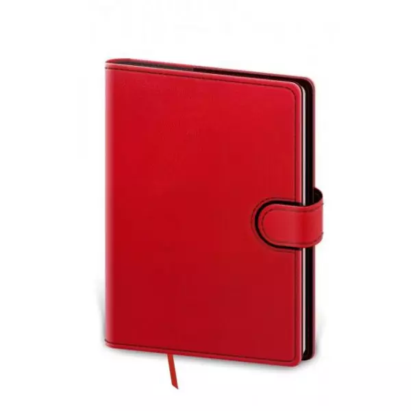 Diár Flip týždenný A5 14,3x20,5cm - červeno/čierny 2024