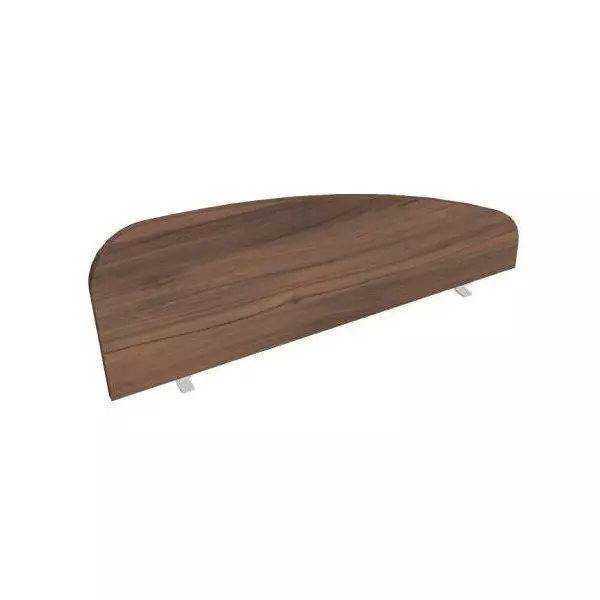 Paraván Hobis na hranu stola, oblý, 120 cm, orech