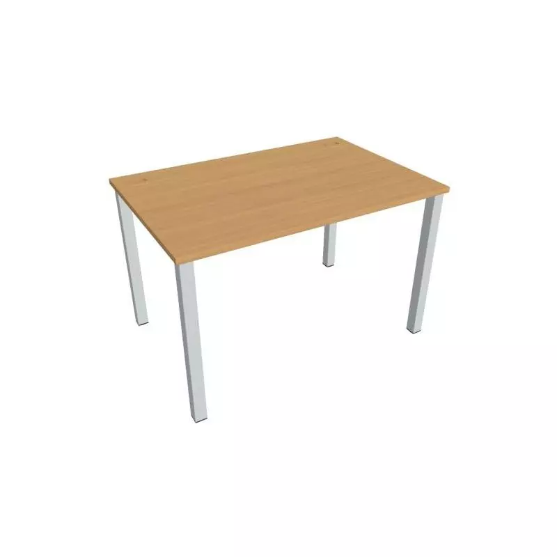 Pracovný stôl Uni, 120x75,5x80 cm, buk/sivá Pracovný stôl Uni, 120x75,5x80 cm, buk/sivá