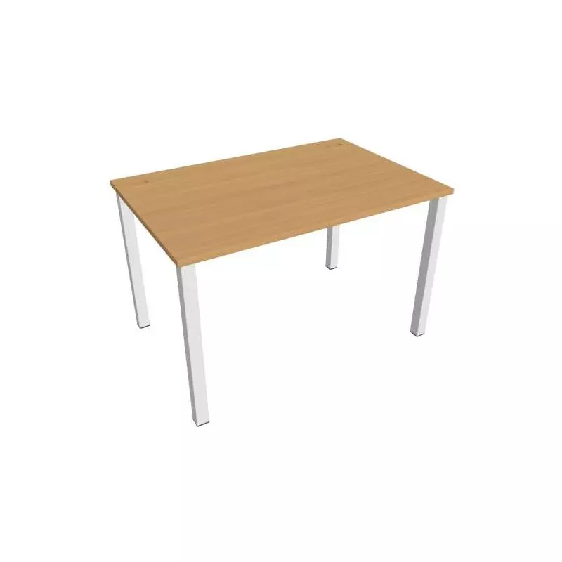 Pracovný stôl Uni, 120x75,5x80 cm, buk/biela Pracovný stôl Uni, 120x75,5x80 cm, buk/biela