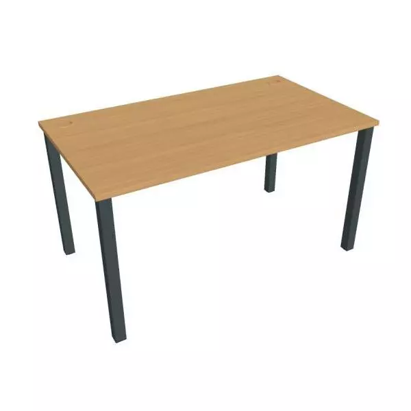 Pracovný stôl Uni, 140x75,5x80 cm, buk/čierna