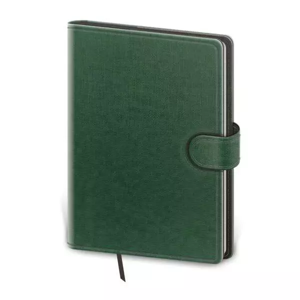Diár Flip týždenný vreckový 9x14cm - zeleno/šedý 2024