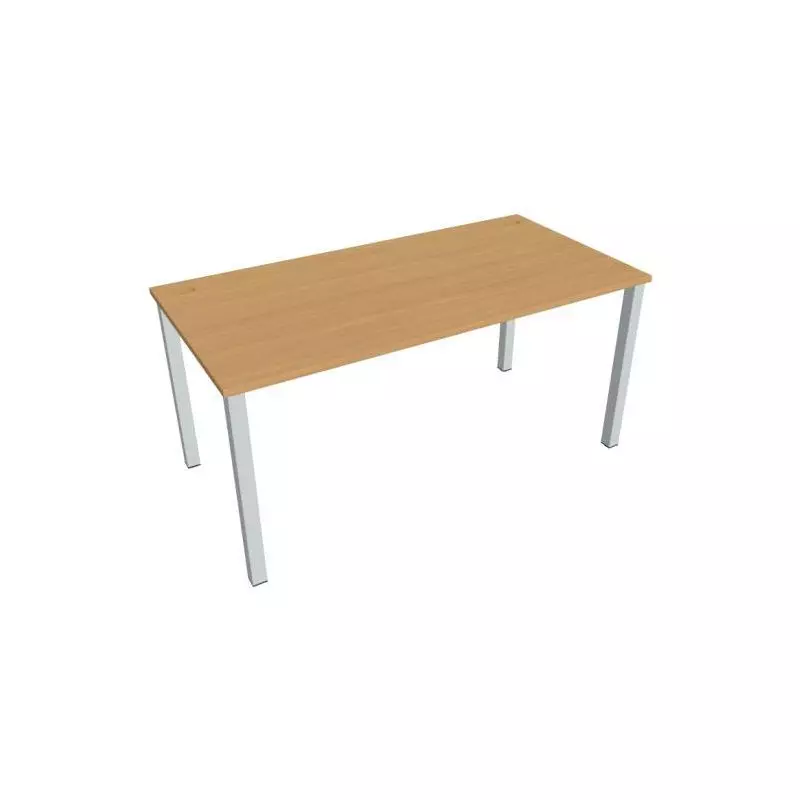 Pracovný stôl Uni, 160x75,5x80 cm, buk/sivá Pracovný stôl Uni, 160x75,5x80 cm, buk/sivá