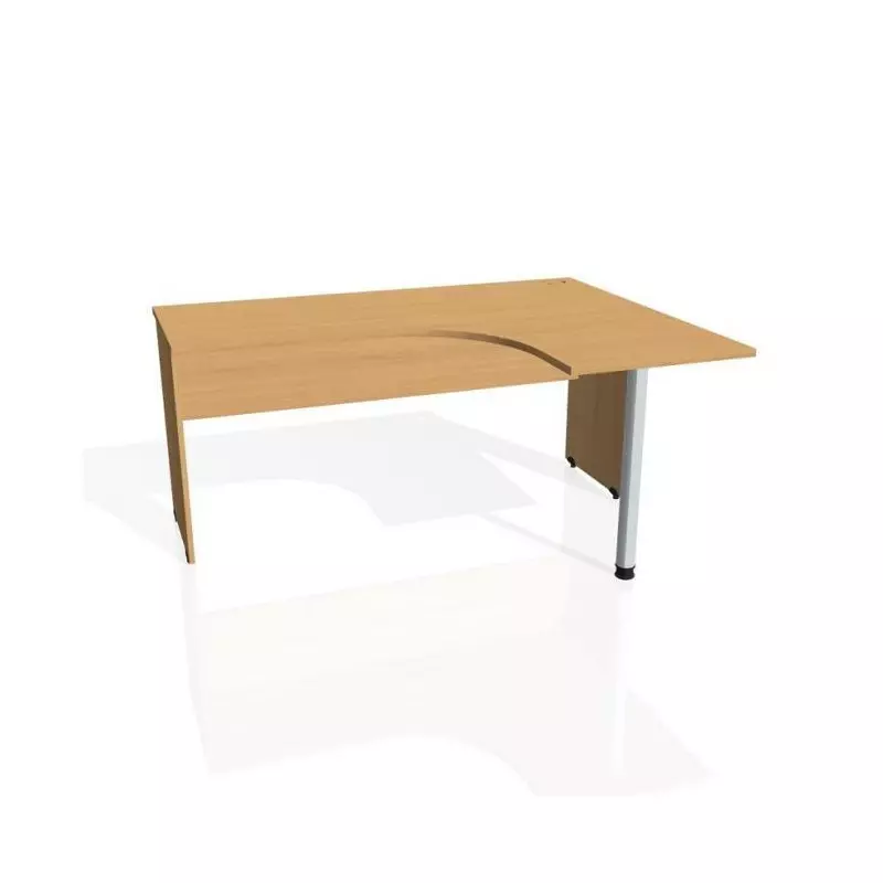 Pracovný stôl Gate, ergo, ľavý, 160x75,5x120 cm, buk/buk Pracovný stôl Gate, ergo, ľavý, 160x75,5x120 cm, buk/buk