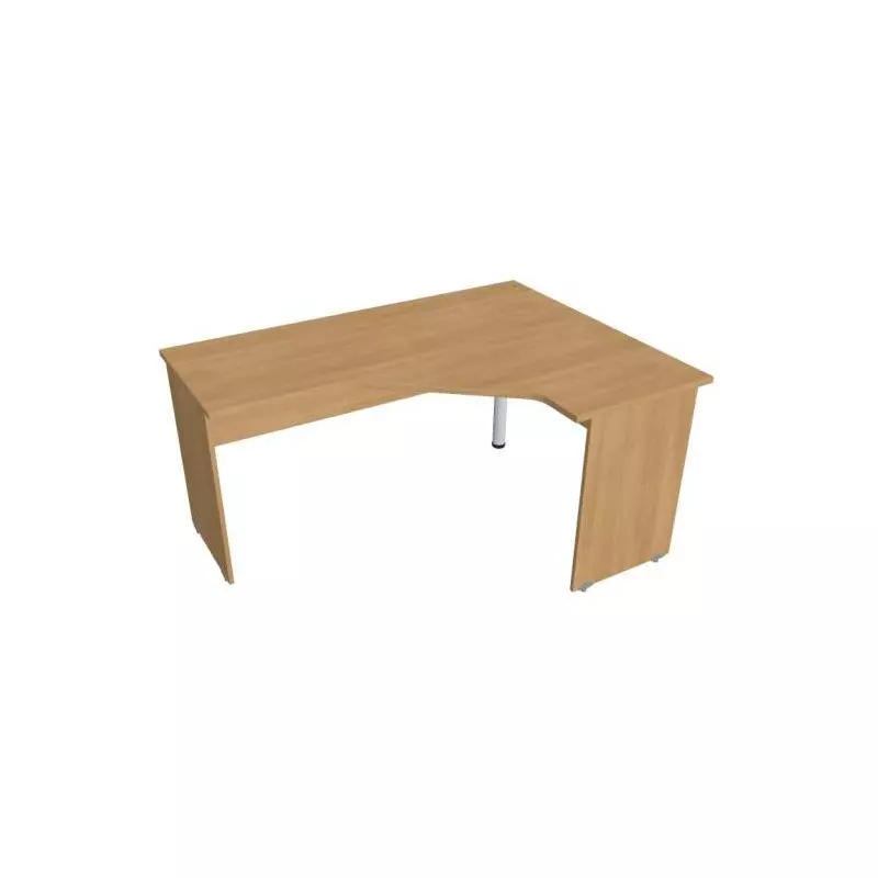 Pracovný stôl Gate, ergo, ľavý, 160x75,5x120 cm, dub/dub Pracovný stôl Gate, ergo, ľavý, 160x75,5x120 cm, dub/dub
