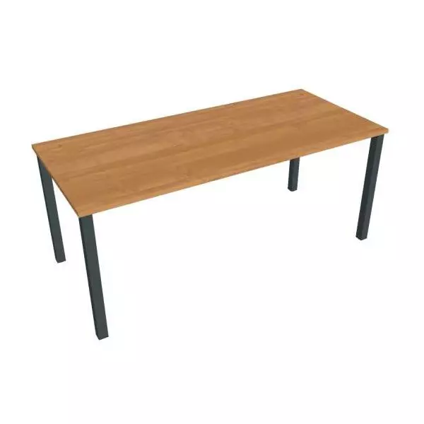 Pracovný stôl Uni, 180x75,5x80 cm, jelša/čierna