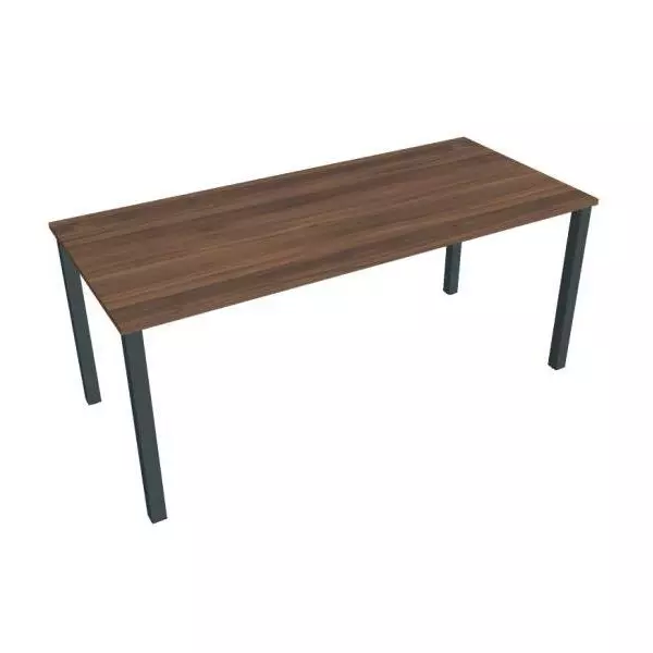 Pracovný stôl Uni, 180x75,5x80 cm, orech/čierna