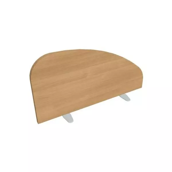 Paraván Hobis na hranu stola, oblý, 80 cm, dub