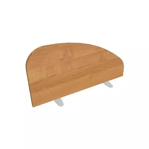 Paraván Hobis na plochu stola, oblý, 80 cm, jelša