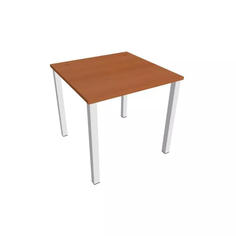 Pracovný stôl Uni, 80x75,5x80 cm, čerešňa/biela Pracovný stôl Uni, 80x75,5x80 cm, čerešňa/biela