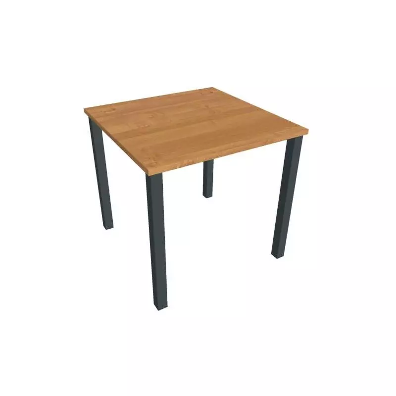 Pracovný stôl Uni, 80x75,5x80 cm, jelša/čierna Pracovný stôl Uni, 80x75,5x80 cm, jelša/čierna