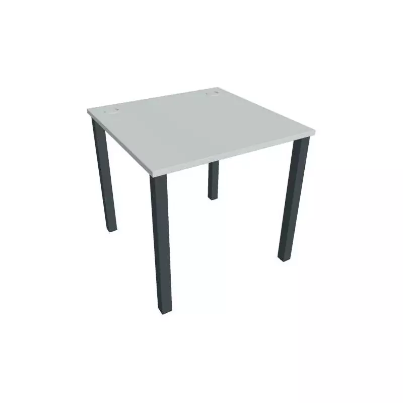 Pracovný stôl Uni, 80x75,5x80 cm, sivá/čierna Pracovný stôl Uni, 80x75,5x80 cm, sivá/čierna