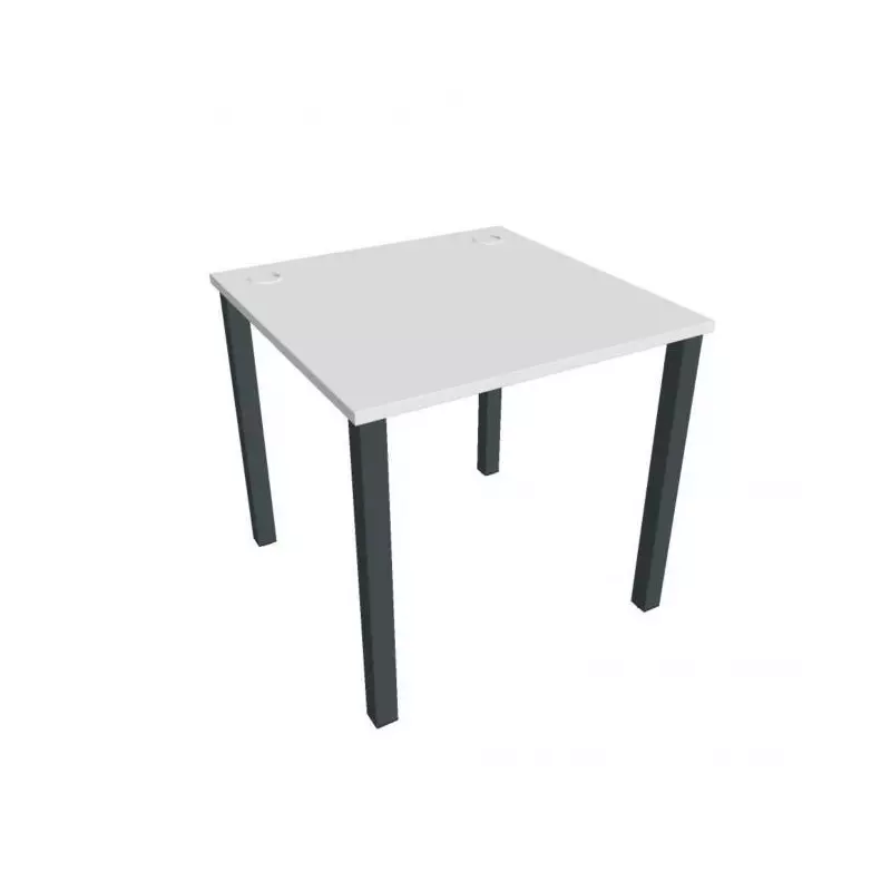 Pracovný stôl Uni, 80x75,5x80 cm, biela/čierna Pracovný stôl Uni, 80x75,5x80 cm, biela/čierna