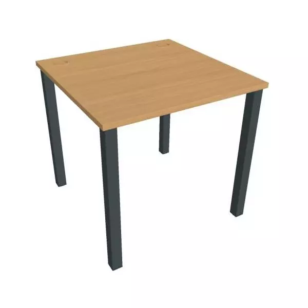Pracovný stôl Uni, 80x75,5x80 cm, buk/čierna