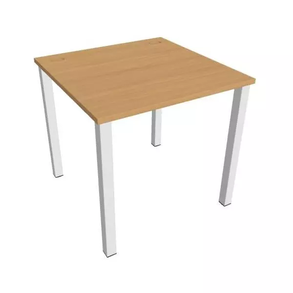 Pracovný stôl Uni, 80x75,5x80 cm, buk/biela