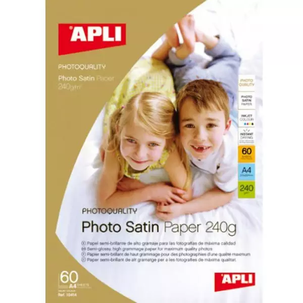 Fotopapier APLI A4 Satin 240g 25 hárkov