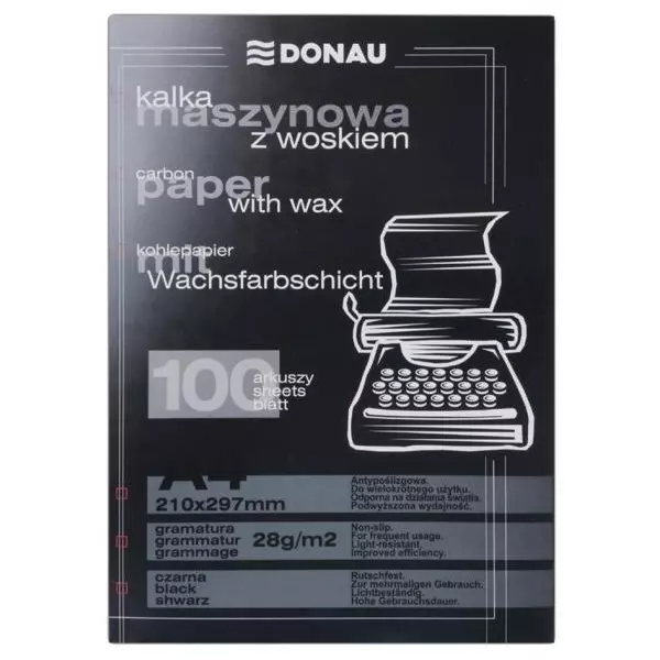 Uhľový papier čierny 100 ks