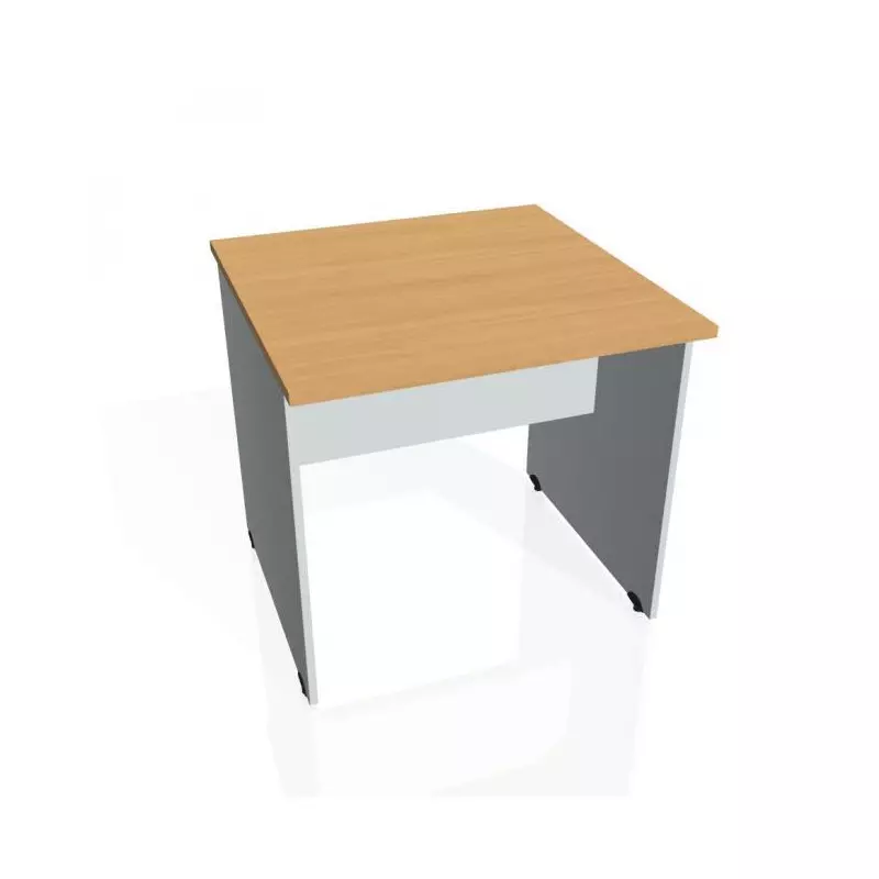 Rokovací stôl Gate, 80x75,5x80 cm, buk/sivá Rokovací stôl Gate, 80x75,5x80 cm, buk/sivá